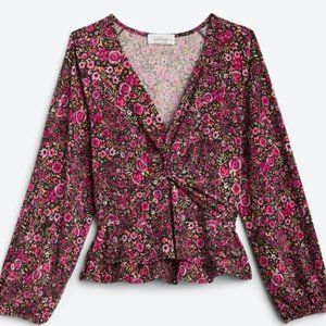Cairo Front Twist Detail Knit Top